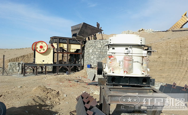 石頭破碎現(xiàn)場(chǎng)