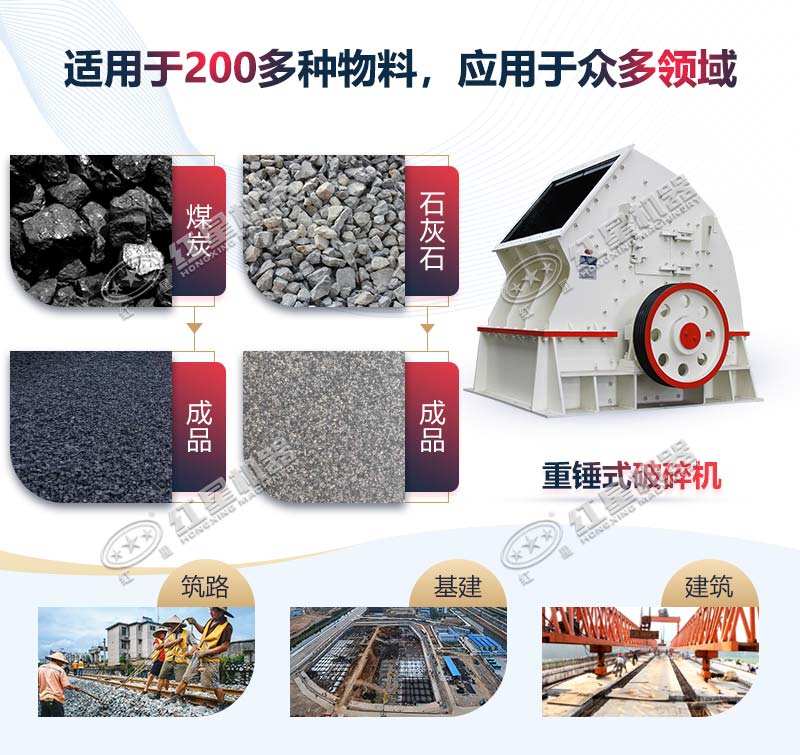 錘式破碎機應(yīng)用范圍廣