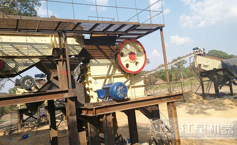 安徽某砂石生產(chǎn)現(xiàn)場展示圖