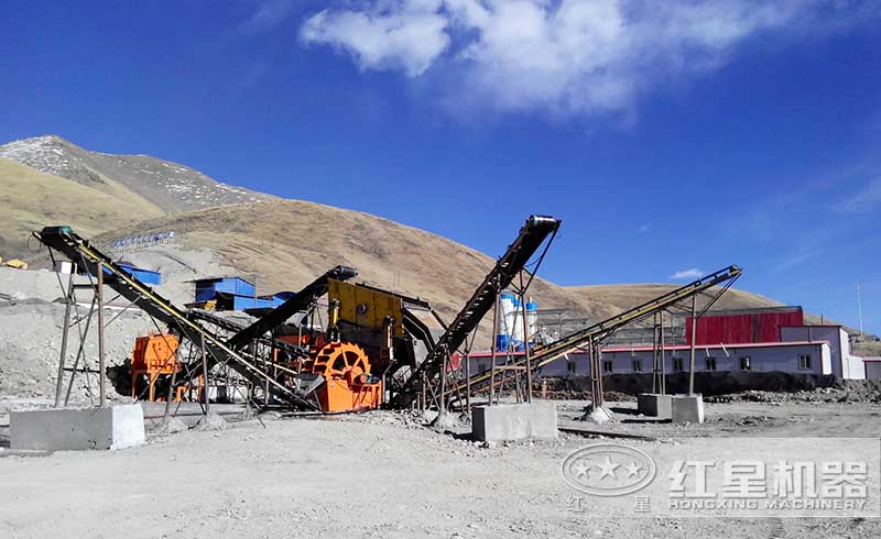 洛陽時(shí)產(chǎn)100噸的石粉洗砂現(xiàn)場(chǎng)