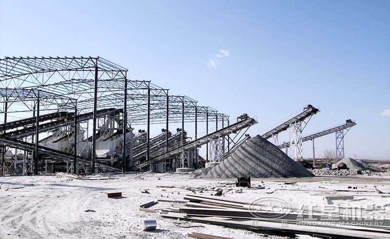 砂石骨料破碎現(xiàn)場