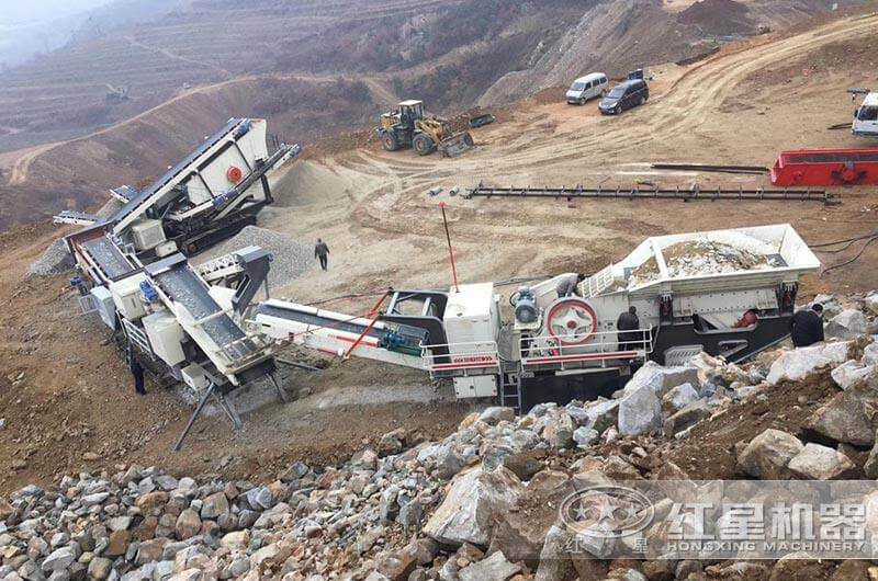 破碎生產(chǎn)現(xiàn)場實拍