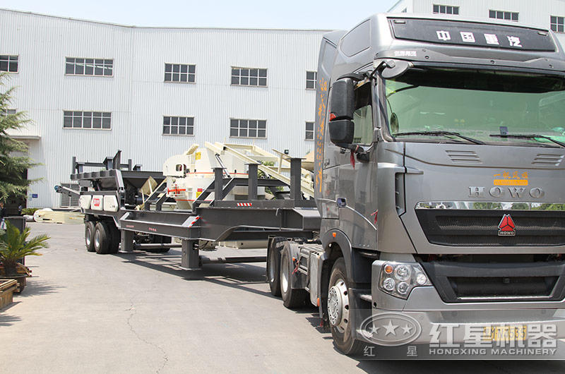 紅星移動制砂機發(fā)貨實景
